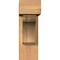 Ekena Millwork Legacy Block Smooth Bracket w/ Offset Brace, Western Red Cedar, 5 1/2"W x 16"D x 16"H BKT0604X16X16LEC05SWR - alternate 2